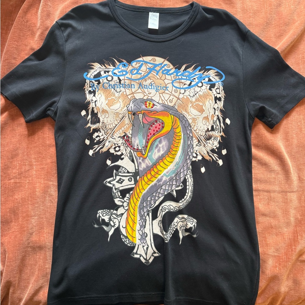 Christian Audigier ed hardy with jeweled cobra